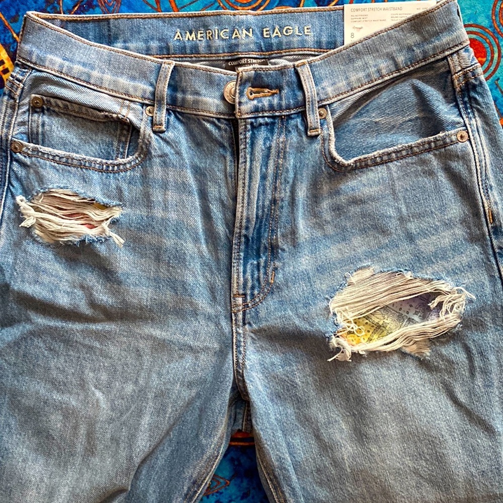 Nwt 90s BF Ripped Jeans